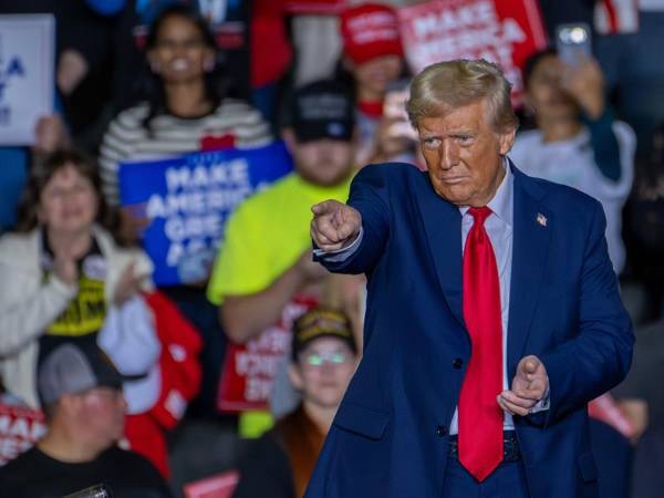 Donald Trump, candidato republicano ganador de las elecciones presidenciales 2024 en los Estados Unidos.