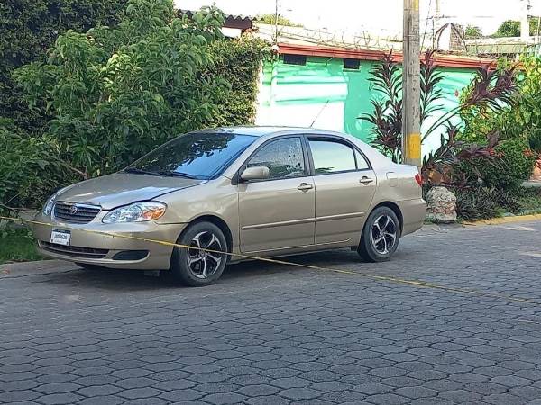 Vehículo en el que se conducía Ángel Hernández.