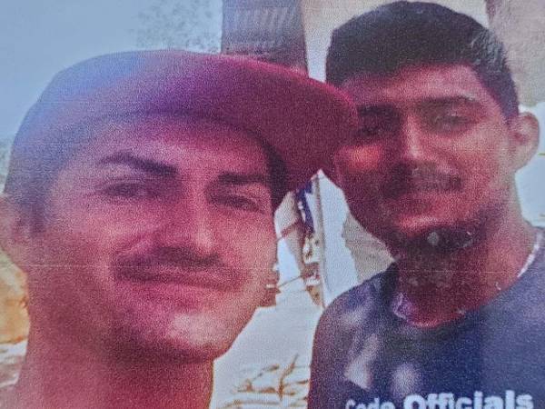 Foto en vida de Óscar Markina y Orlin Markina.