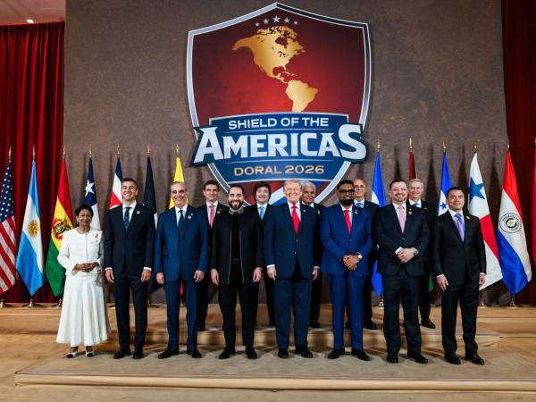 Presidentes de la región en la cumbre convocada por Donald Trump.