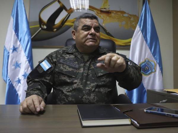 El coronel Ramiro Muñoz, comandante de la Policía Militar.