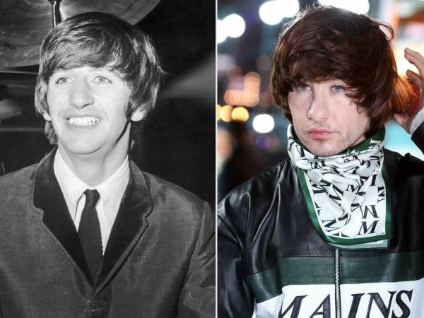 En la imagen: el cantante Ringo Starr y el actor Barry Keoghan.