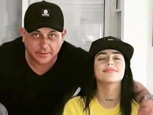 Segio y su hija Nicki Nicole.