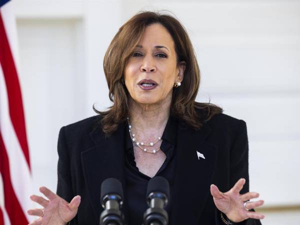 La vicepresidenta y candidata demócrata, Kamala Harriss.