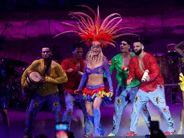 La cantante colombiana Karol G durante su primer fin de semana en el Festival de Coachella.