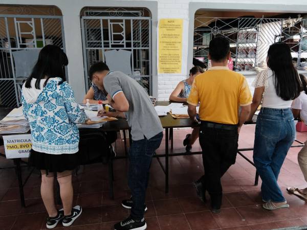 El sistema educativo se encuentra en proceso de matrículas.