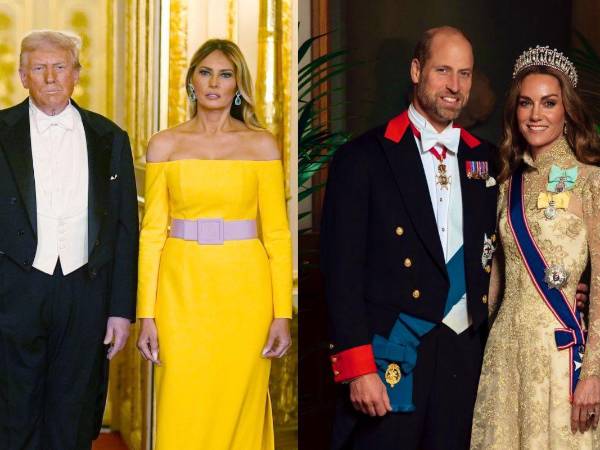La primera dama de Estados Unidos, Melania Trump, y la princesa de Gales, Kate Middleton, se convirtieron en el centro de atención en el banquete de Estado ofrecido por el rey Carlos III en honor al presidente estadounidense, Donald Trump.
