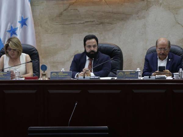 El presidente del Congreso, Luis Redondo, en el centro durante la sesión de este miércoles.