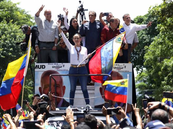 Foto de archivo de la líder opositora de Venezuela María Corina Machado. EFE/ Ronald Peña R.