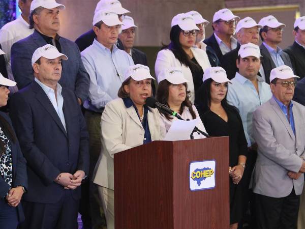 La presidenta del Consejo Hondureño de la Empresa Privada (Cohep), Anabel Gallardo.