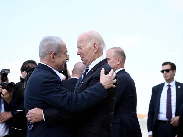 Fotografía de archivo muestra al primer ministro de Israel, Benjamín Netanyahu, y al presidente de Estados Unidos, Joe Biden.