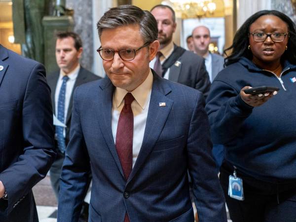 Mike Johnson es el presidente de la Cámara Baja de EEUU.