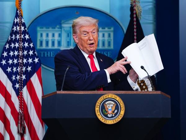 Trump destacó el efecto positivo de los aranceles que ha implementado contra los socios comerciales de EEUU.