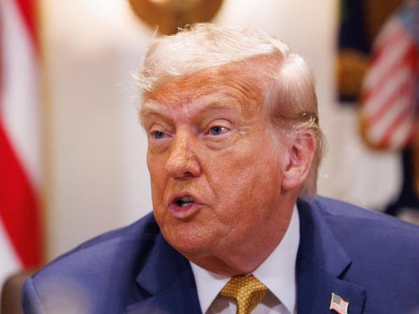 El presidente de EE.UU., Donald J Trump, en Washington, DC.