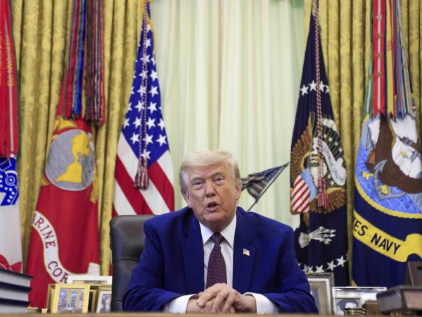 El presidente de Estados Unidos, Donald J. Trump, en el Despacho Oval.