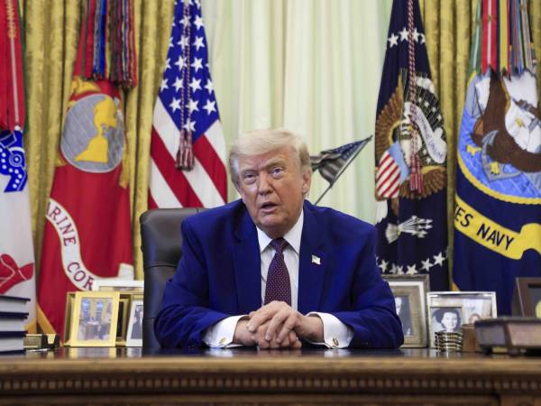 Fotografía de archivo del presidente Donald Trump en la Casa Blanca.