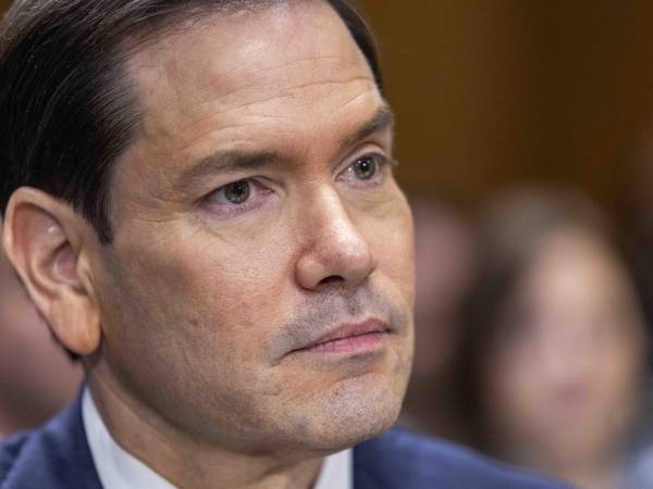 Fotografía de archivo, tomada el pasado 2 de junio, en la que se captó al secretario de Estado de EE.UU., Marco Rubio, durante una comparecencia ante una comisión senatorial, en Washington DC (EE.UU.).
