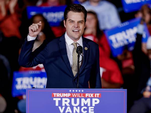 El republicano Matt Gaetz.