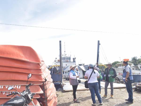 Personal de diferentes instituciones del Estado iniciaron inspecciones en embarcaciones pesqueras ancladas en el muelle de La Ceiba, previo al inicio de la temporada de pesca de langosta este 1 de julio.