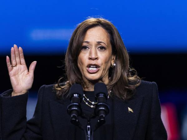 La vicepresidente de Estados Unidos y candidata demócrata Kamala Harris. EFE/EPA/JIM LO SCALZO