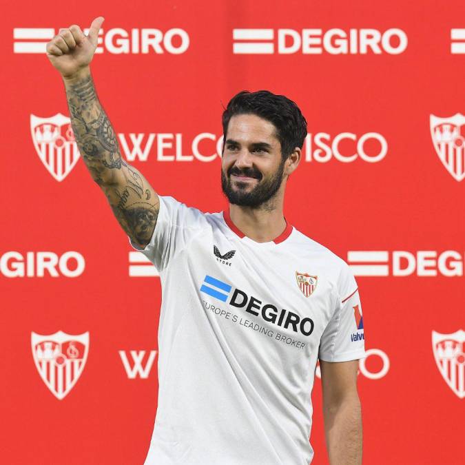 Isco admitió que viene “de unos años sin haber podido jugar mucho, así que la ilusión y las ganas están al máximo” porque el Sevilla “es uno de los mejores sitios que hay.