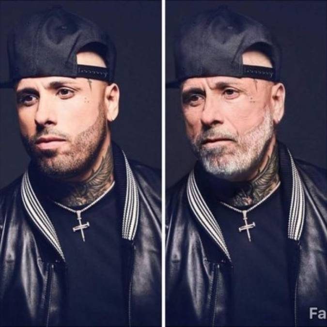 Nicky Jam<br/><br/>El reguetonero no se quedó atrás y hasta hizo una comparación del antes y después.