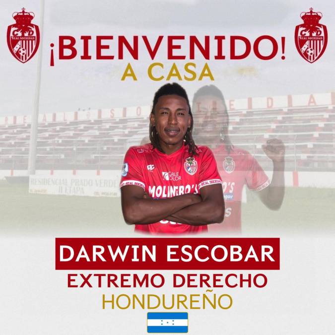 La Real Sociedad anunció el fichaje del extremo derecho Darwin Escobar.