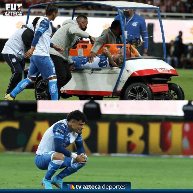 Un compañero del jugador brasileño no pudo contener el llanto al ver la gravedad de la lesión-