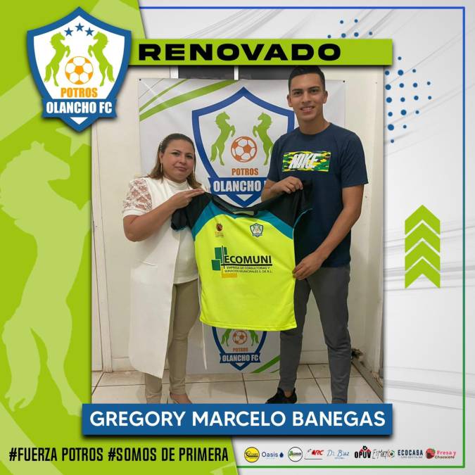 El Olancho FC, que jugará en la Primera División en la próxima temporada, también renovó al portero Gregory Marcelo Banegas.