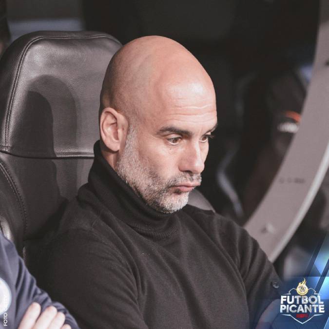 Guardiola no podía creer lo que estaba pasando en el campo.