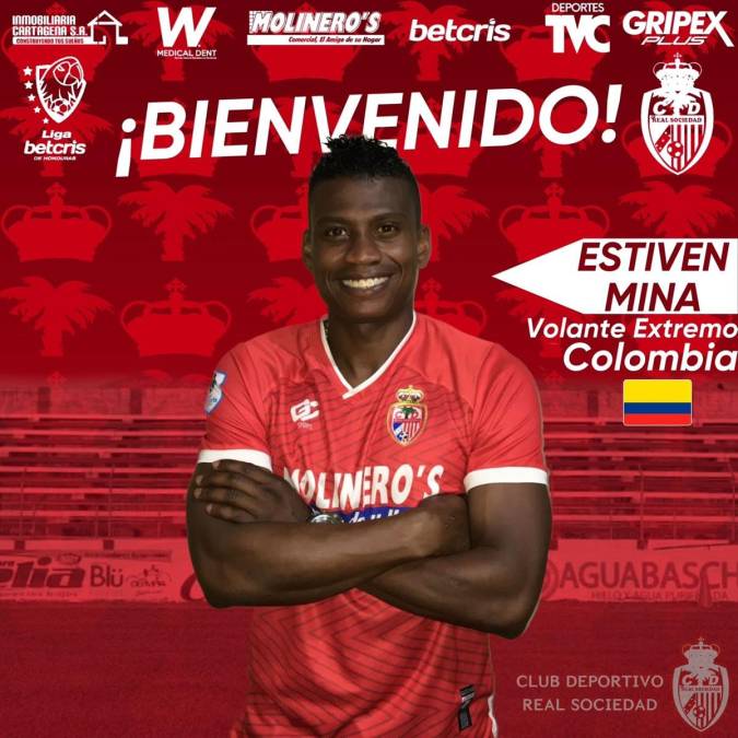 La Real Sociedad también hizo oficial la llegada del centrocampista colombiano de 28 años Jhoan Stiven Mina, quien viene de jugar con los Dorados de Sinaloa de México.