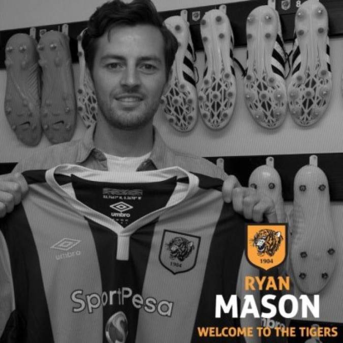 Segundo fichaje del día para el Hull. El mediocampista inglés Ryan Mason se convierte en nuevo jugador de los 'tigers'.