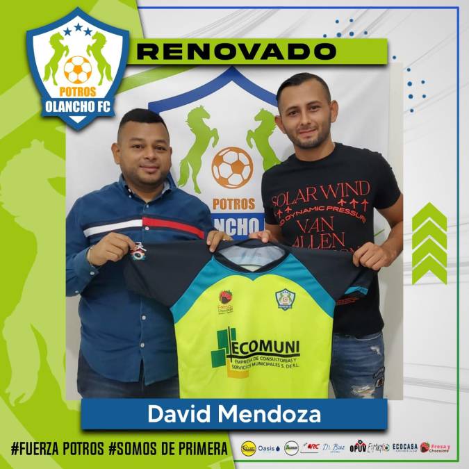 Otra renovación en el Olancho FC. El defensa hondureño David Mendoza seguirá vinculado en el equipo recién ascendido a la Liga Nacional.