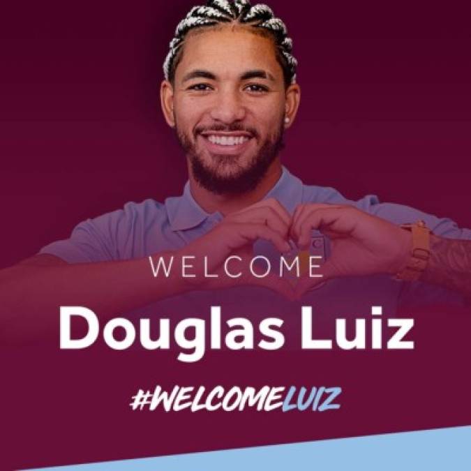 <br/>El Aston Villa, recién ascendido a la Premier League de Inglaterra, ha fichado al mediocentro brasileño Douglas Luiz por 16.670.000 €, firma hasta junio de 2023. Lega procedente del Girona, aunque su ficha le pertenece al Manchester City.