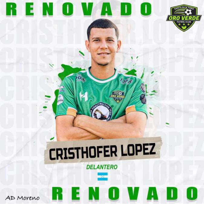 El Oro Verde, club que dirige Ramón Tábora, renovó al delantero Cristhofer López.