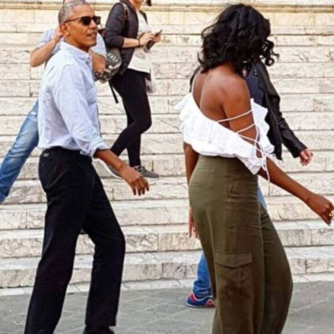 Michelle Obama deslumbra en sus vacaciones en Italia