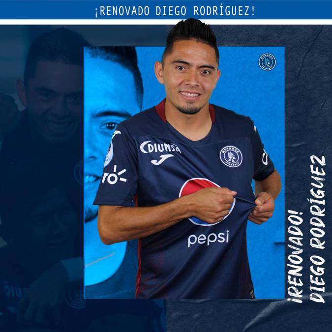 El Motagua confirmó en sus redes sociales la renovación del lateral izquierdo Diego Rodríguez por un año más.
