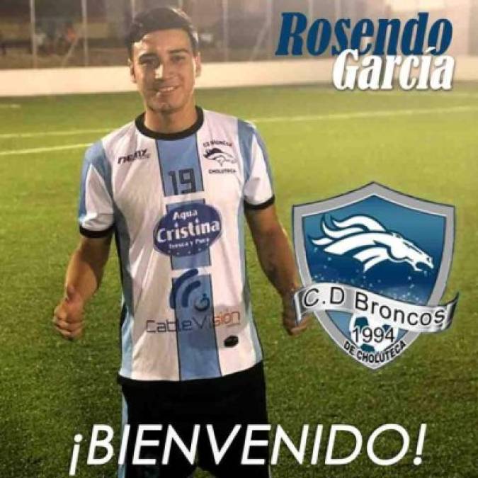 Rosendo García: Otro de los nuevos jugadores que anunció el Broncos de Choluteca.