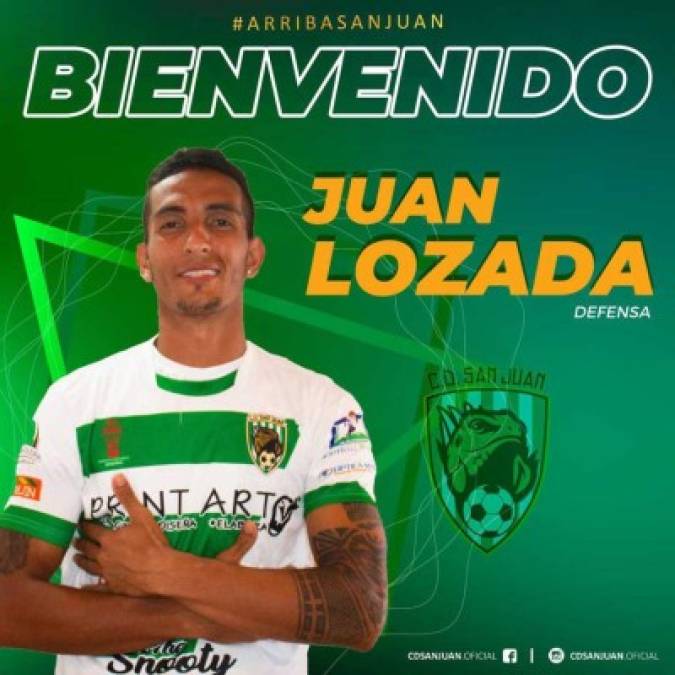 Juan Lozada: El delantero colombiano es nuevo fichaje del San Juan de la Liga de Ascenso.