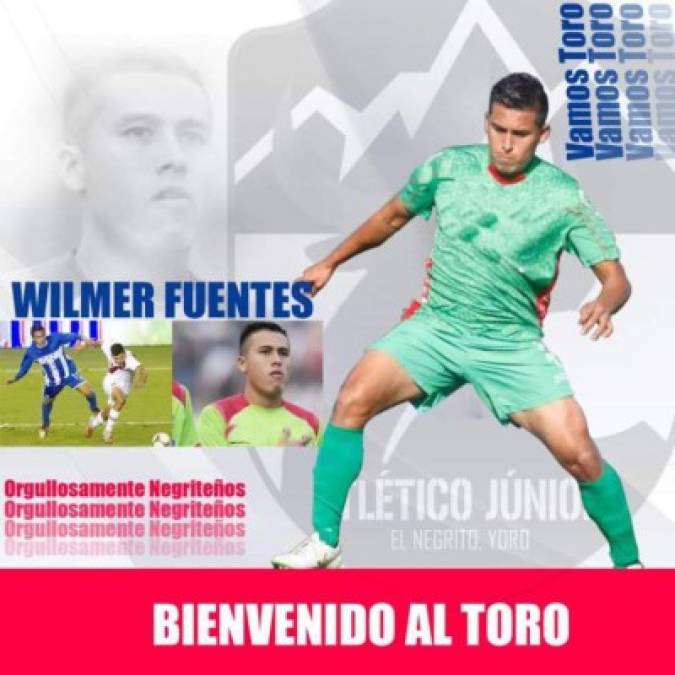 El volante de contención Wilmer Fuentes no siguió en la Real Sociedad de Tocoa y fue anunciado como nuevo fichaje del Atlético Júnior, equipo que juega en El Negrito, Yoro, en la Segunda División.