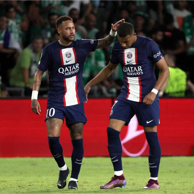 Neymar también felicitó a Mbappé por su gol en Israel para la remontada del PSG.