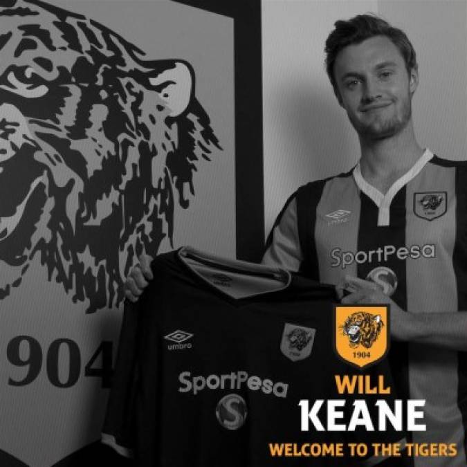 Más fichajes del Hull City. Will Keane, nuevo jugador de los 'tigers' procedente del Manchester United.