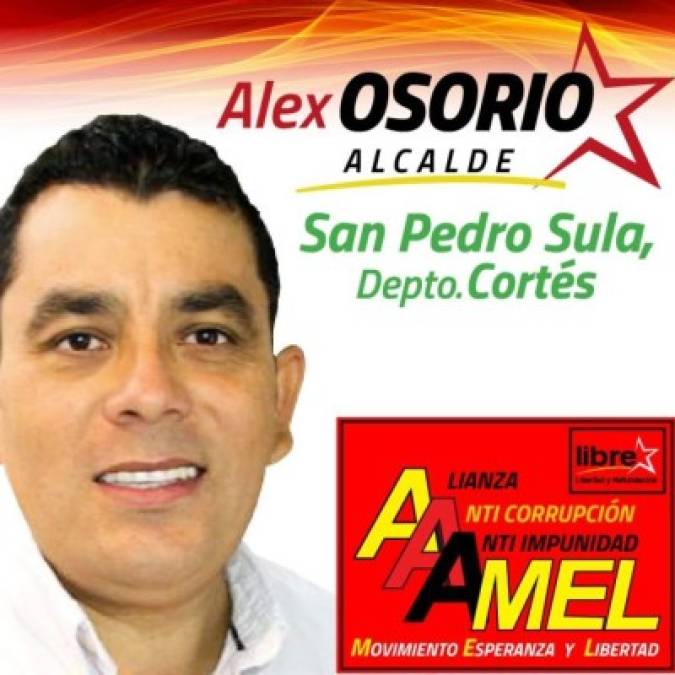 Alex Osorio ocupa la casilla 7 en la papeleta de Libre. Es precandidato por el movimiento Esperanza y Libertad.