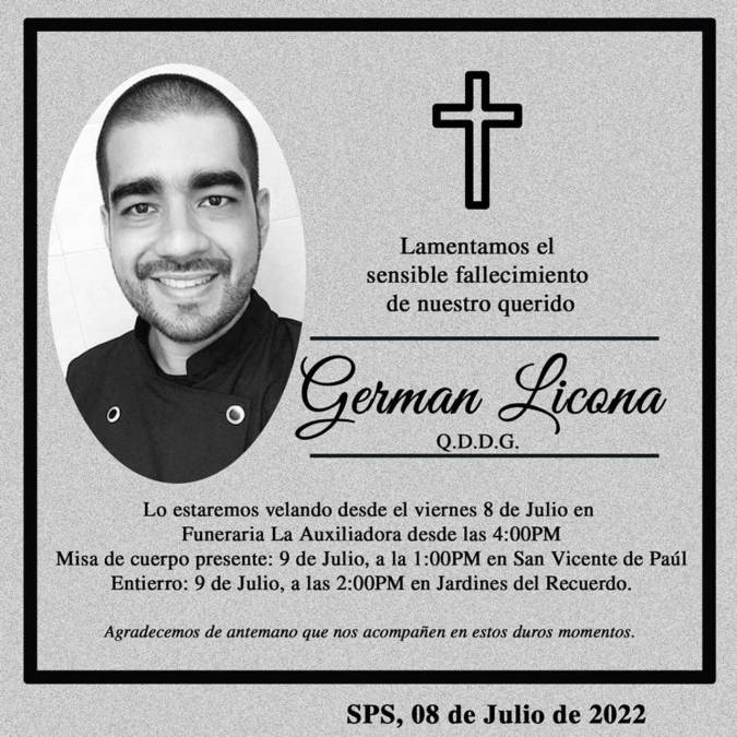 German Licona, asesinado en motel de San Pedro Sula, era emprendedor (Fotos)