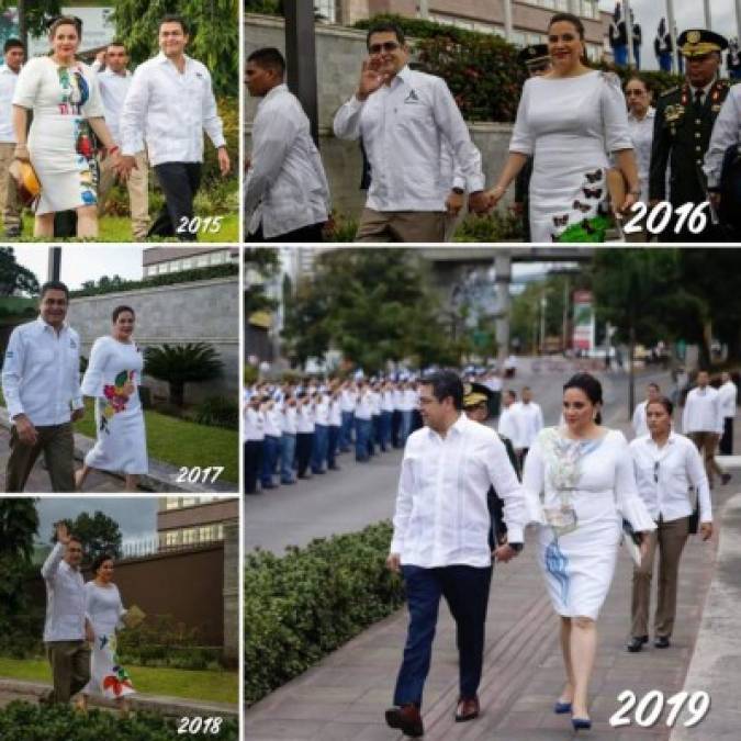 En cada fiestas patrias la Pareja Presidencial destaca el arte y belleza del trabajo de las manos hondureñas, para que el mundo conozca el talento que hay en este país cinco estrellas.