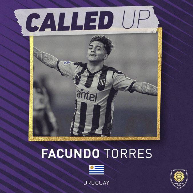 El Orlando City de la MLS ha fichado al extremo uruguayo Facundo Torres, llega procedente del Peñarol. Firma hasta diciembre de 2025.