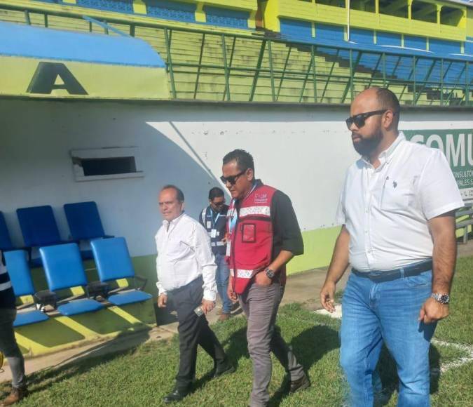 Ya se ha hecho una primera inspección sobre la cancha del estadio Juan Ramón Brevé, donde juega de local los Potros de Olancho.
