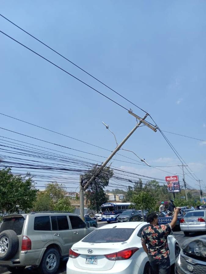 La zona está sin energía eléctrica.
