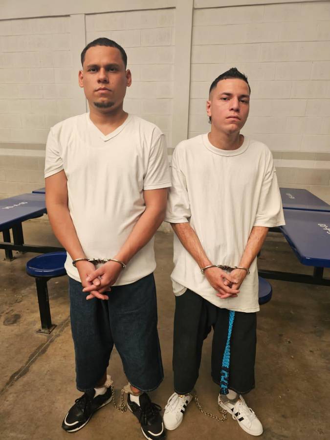 Los dos pandilleros que recibieron a Anny Jackelyne en La Tolva.