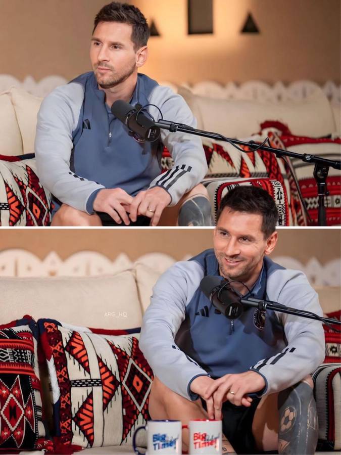 Messi durante su charla con el podcast BigTime.